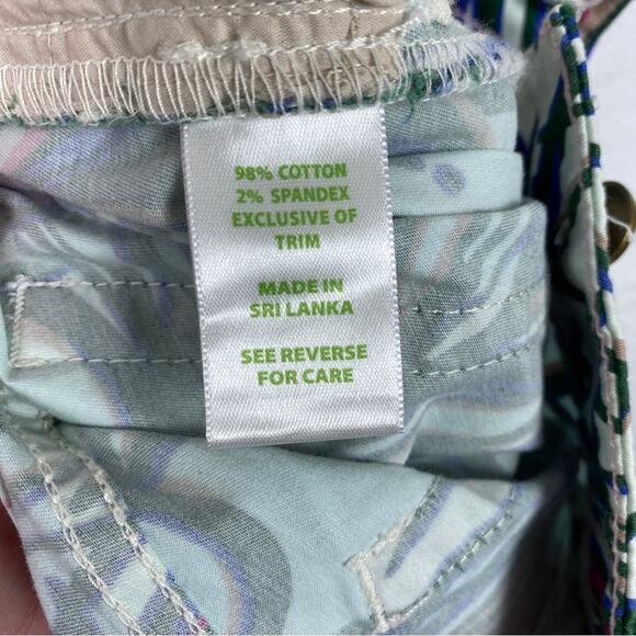 Lilly Pulitzer Tickle Me Fancy Peacock Feather Palm Beach Fit Pants Sz.6 - Picture 11 of 13